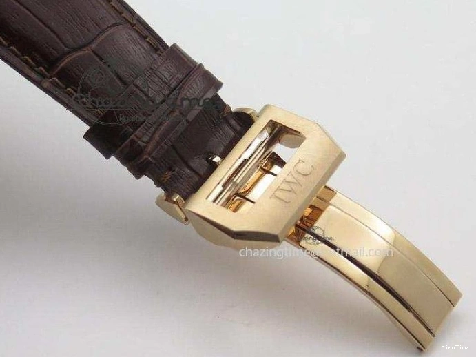 MIROTIME 0331 Portuguese Real PR IW500127 RG ZF 1:1 Best Edition Grey Red Dial On Brown Leather Strap A52010 V AllSeason 7331